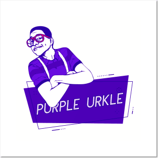 purple urkle Posters and Art